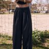 Palazzo-Jogginghose mit elastischem Bund und Soft Touch-Gefühl Palazzo-Jogginghose mit elastischem Bund und Soft Touch-Gefühl