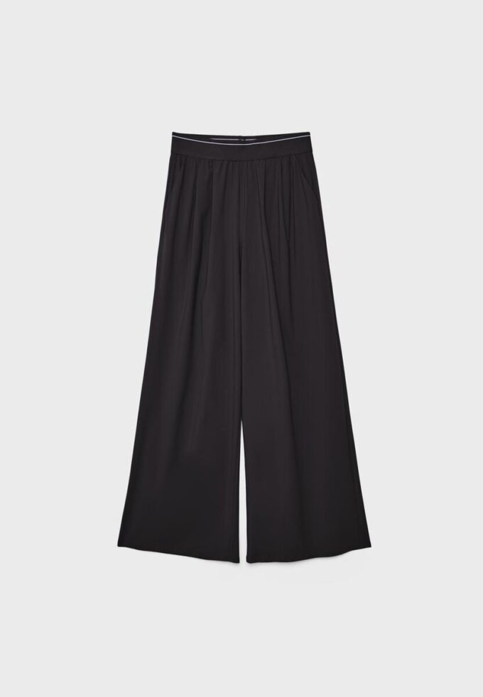 Palazzo-Jogginghose mit elastischem Bund und Soft Touch-Gefühl Palazzo-Jogginghose mit elastischem Bund und Soft Touch-Gefühl