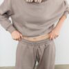 Plüsch-Jogging-Hose im Ballon-Stil Plüsch-Jogging-Hose im Ballon-Stil