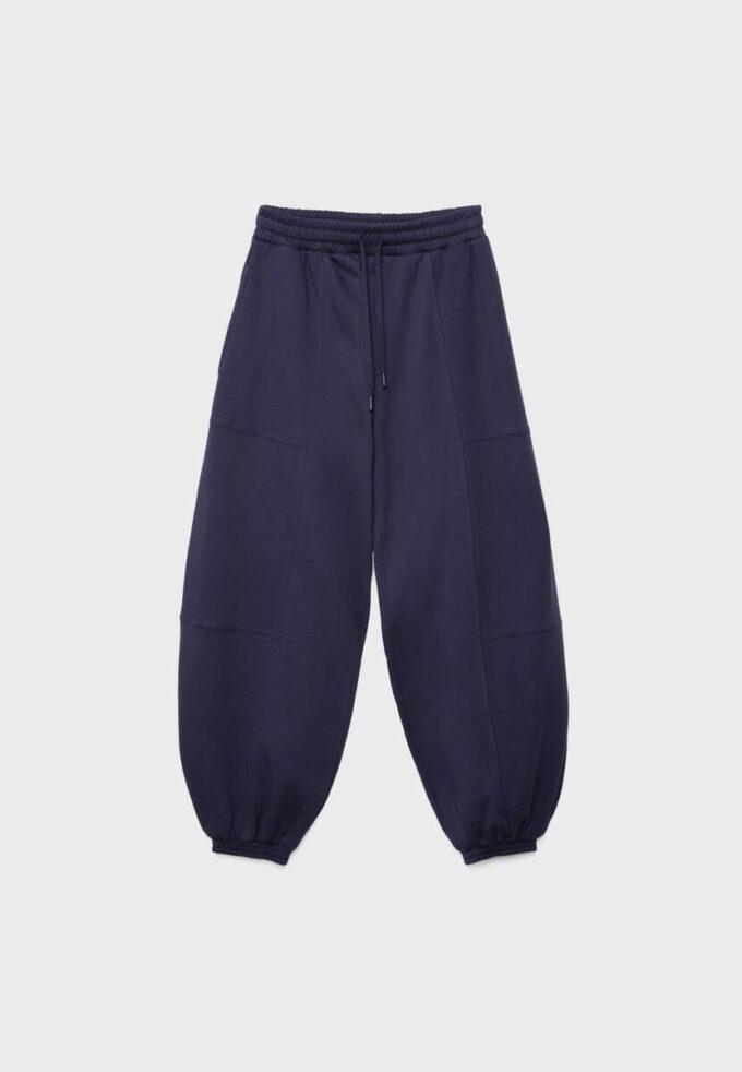 Plüsch-Jogging-Hose im Ballon-Stil Plüsch-Jogging-Hose im Ballon-Stil