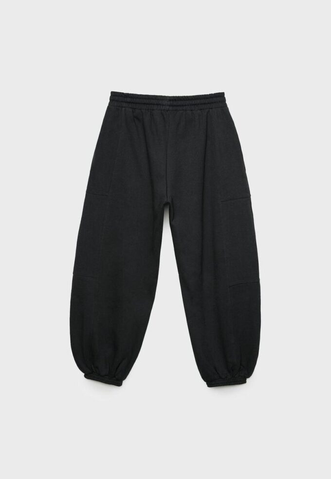 Plüsch-Jogging-Hose im Ballon-Stil Plüsch-Jogging-Hose im Ballon-Stil