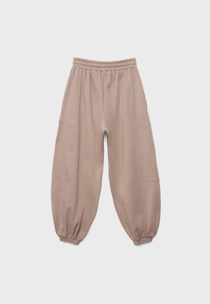 Plüsch-Jogging-Hose im Ballon-Stil Plüsch-Jogging-Hose im Ballon-Stil