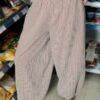 Popeline-Hose mit weitem Schnitt
