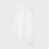 Popeline-Hose mit weitem Schnitt