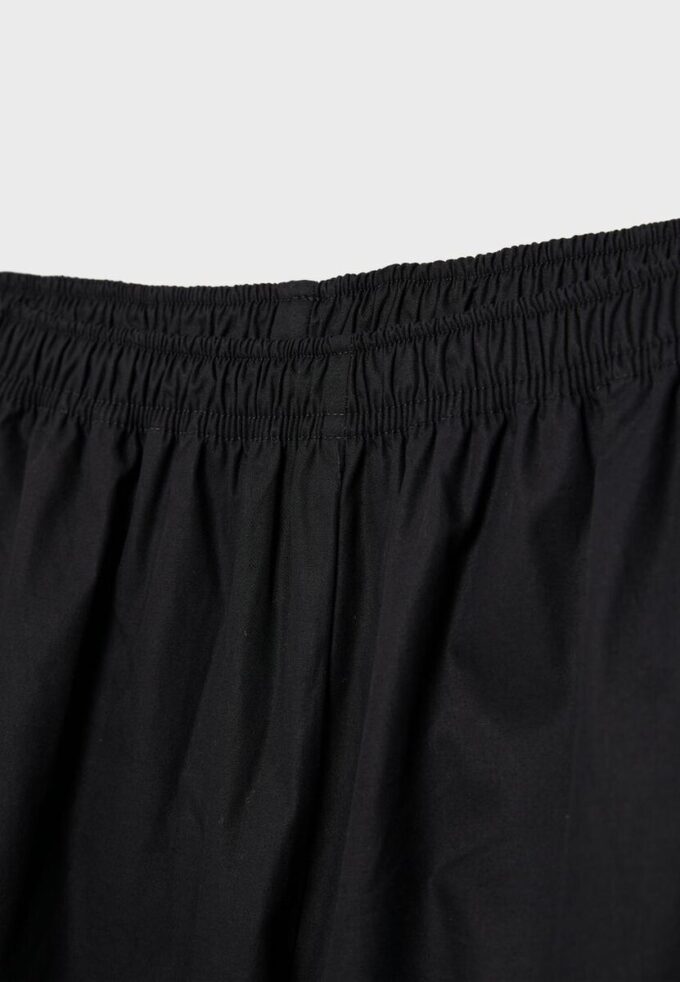 Popeline-Hose mit weitem Schnitt