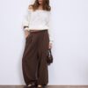 Pullover aus Mesh-Strick mit U-Boot-Ausschnitt Pullover aus Mesh-Strick mit U-Boot-Ausschnitt