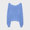 Pullover aus Mesh-Strick mit U-Boot-Ausschnitt Pullover aus Mesh-Strick mit U-Boot-Ausschnitt