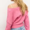 Pullover mit V-Ausschnitt und Fledermausärmeln Pullover mit V-Ausschnitt und Fledermausärmeln