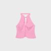 Qipao-Halter-Oberteil mit Knöpfen Qipao-Halter-Oberteil mit Knöpfen