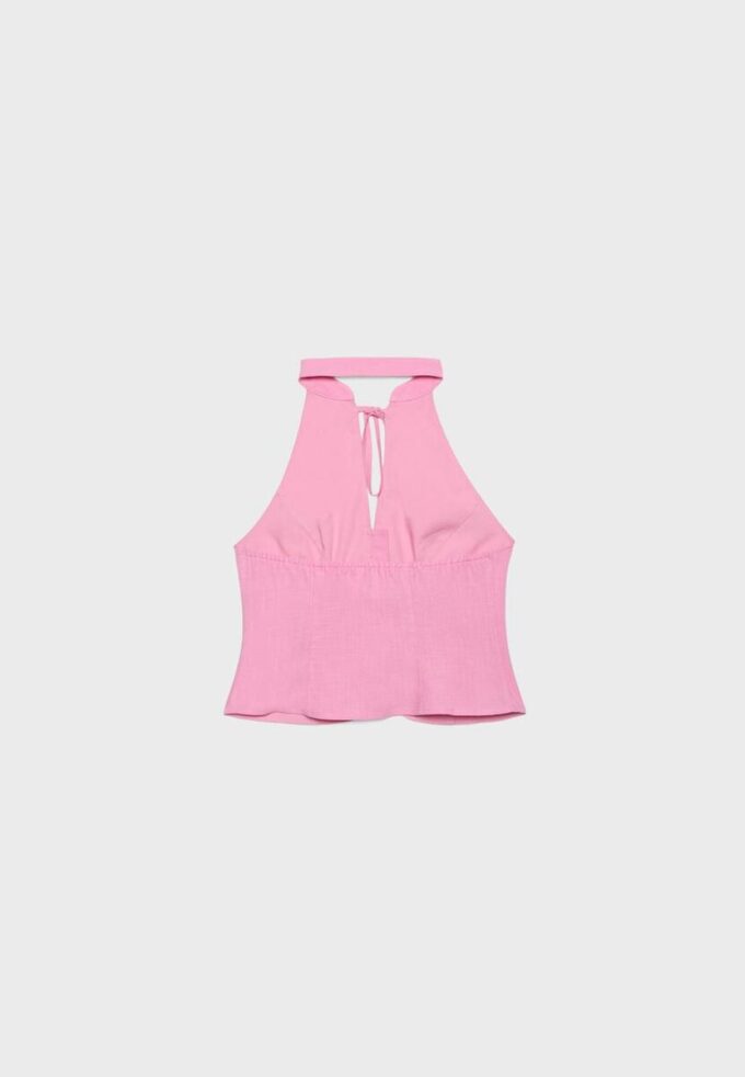 Qipao-Halter-Oberteil mit Knöpfen Qipao-Halter-Oberteil mit Knöpfen