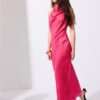 Rückenfreies Midi-Kleid mit Neckholder