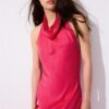 Rückenfreies Midi-Kleid mit Neckholder
