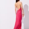 Rückenfreies Midi-Kleid mit Neckholder
