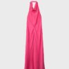 Rückenfreies Midi-Kleid mit Neckholder