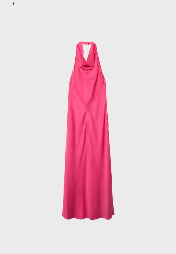Rückenfreies Midi-Kleid mit Neckholder