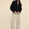 Reißverschlussjacke mit Kunstfellfutter Reißverschlussjacke mit Kunstfellfutter