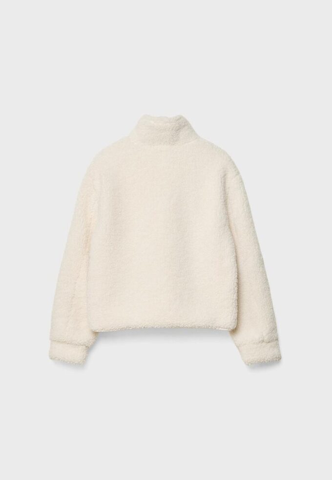 Reißverschlussjacke mit Kunstfellfutter Reißverschlussjacke mit Kunstfellfutter