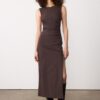 Ärmelloses Midi-Kleid aus Bengaline Ärmelloses Midi-Kleid aus Bengaline