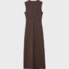 Ärmelloses Midi-Kleid aus Bengaline Ärmelloses Midi-Kleid aus Bengaline