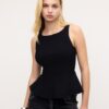 Ärmelloses Peplum-Oberteil Ärmelloses Peplum-Oberteil