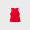 Ärmelloses Peplum-Oberteil Ärmelloses Peplum-Oberteil