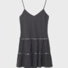 Rüschenkleid mit Nieten