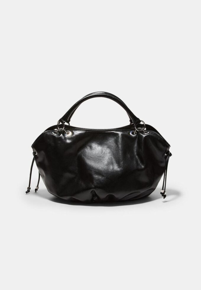Runde Shopper-Tasche mit Metalldetails