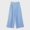 Rustikale Hose mit Wide Leg und verstellbaren Knöpfen Rustikale Hose mit Wide Leg und verstellbaren Knöpfen