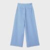 Rustikale Hose mit Wide Leg und verstellbaren Knöpfen Rustikale Hose mit Wide Leg und verstellbaren Knöpfen
