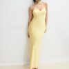 Satin-Midi-Kleid