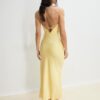 Satin-Midi-Kleid