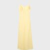 Satin-Midi-Kleid