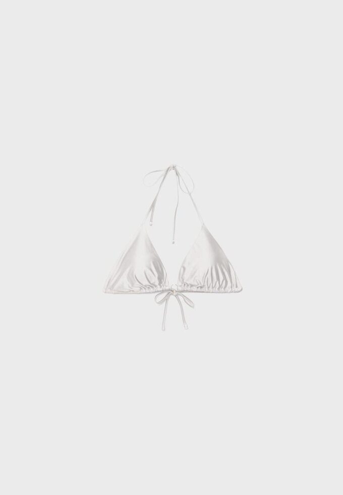Satin-Triangel-Bikini-Oberteil Satin-Triangel-Bikini-Oberteil