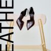 Schuhe mit Lederabsatz