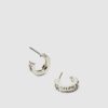 Set mit 9 Strass- und Perlen-Creolen
