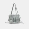 Shopper-Tasche aus Häkelstoff mit Metallfäden Shopper-Tasche aus Häkelstoff mit Metallfäden