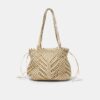 Shopper-Tasche aus Häkelstoff mit Metallfäden Shopper-Tasche aus Häkelstoff mit Metallfäden