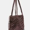 Shopper-Tasche aus Häkelstoff mit Metallfäden Shopper-Tasche aus Häkelstoff mit Metallfäden