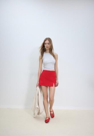 Skort mit Seitenschlitz