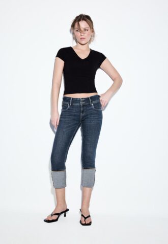 Slim-Fit-Jeans mit niedriger Leibhöhe