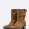 Slouchy Cowboy-Stiefeletten aus Leder