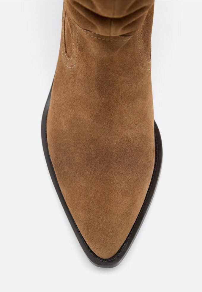 Slouchy Cowboy-Stiefeletten aus Leder