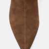 Slouchy Leder-Stiefel mit Kitten-Heel