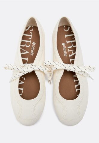 Sneaker-Ballerinas mit Schleife