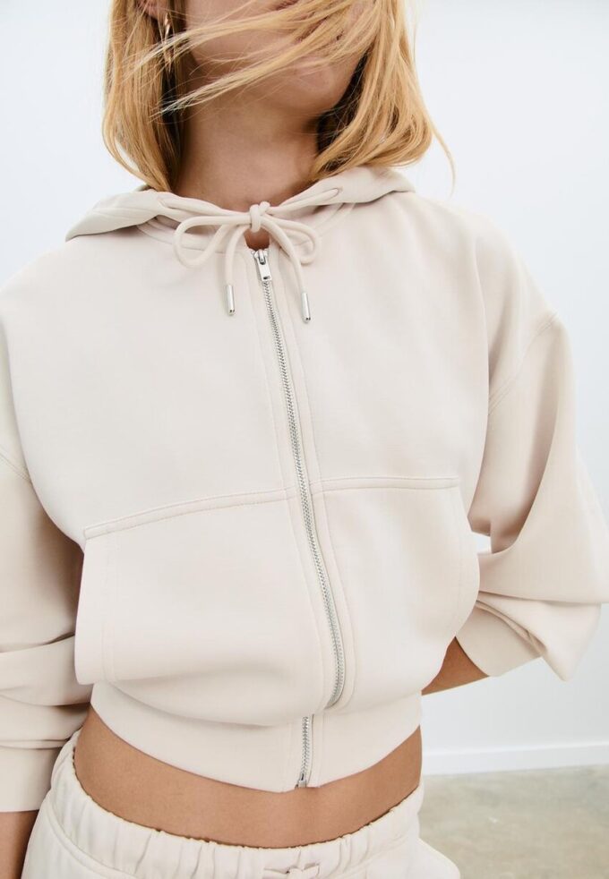 Soft-Feel-Sweatshirt mit Reißverschluss Soft-Feel-Sweatshirt mit Reißverschluss