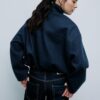 Soft Touch-Bomberjacke mit Taschen Soft Touch-Bomberjacke mit Taschen