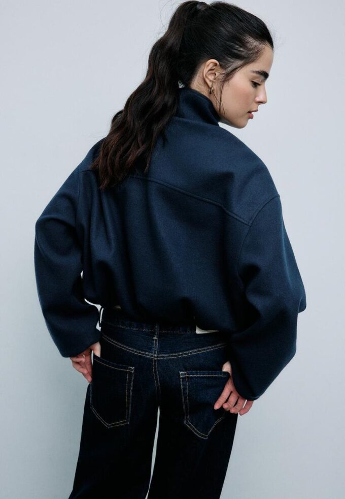 Soft Touch-Bomberjacke mit Taschen Soft Touch-Bomberjacke mit Taschen