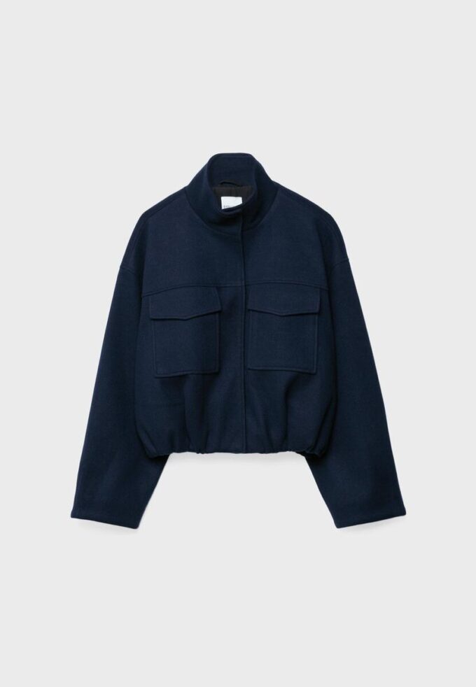 Soft Touch-Bomberjacke mit Taschen Soft Touch-Bomberjacke mit Taschen