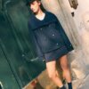 Soft Touch-Jacke mit Überkreuzverschluss und hohem Kragen Soft Touch-Jacke mit Überkreuzverschluss und hohem Kragen