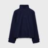 Soft Touch-Jacke mit Überkreuzverschluss und hohem Kragen Soft Touch-Jacke mit Überkreuzverschluss und hohem Kragen